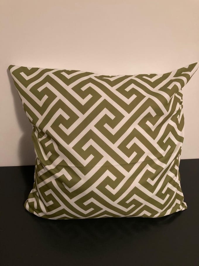 Nordic Geometry Collection Kussenhoes – Olive Green Edition - 45x45 cm