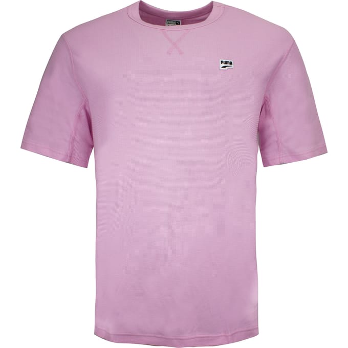 Puma Downtown Heren T-shirt Casual Logo Roze 578308 21