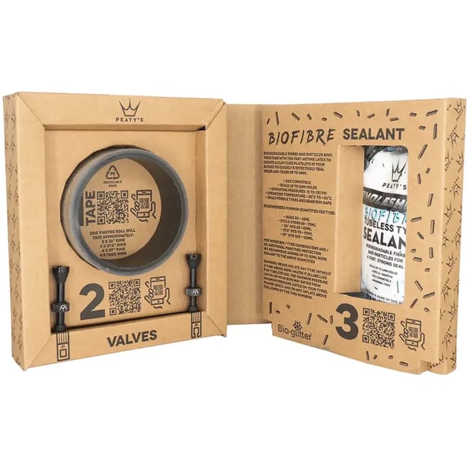 Conversiekit voor tubeless wiel met 42mm ventiel Peaty's