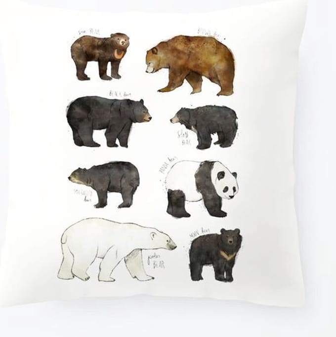 Kussenhoes Kinderkamer Beren | Kussen kinderkamer 45x45 cm