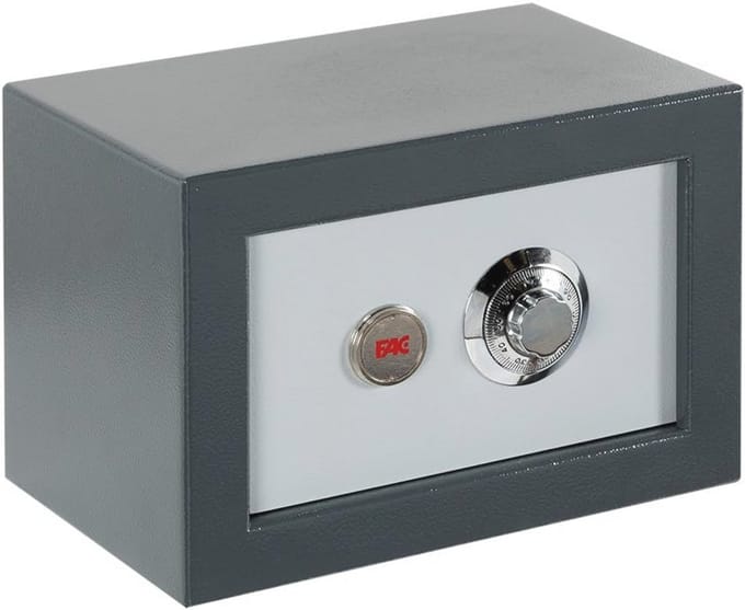 Veiligheidskluis met mechanische 4-cijferige combinatie en sleutel