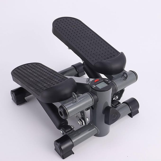 Mini Loopband - Compacte Stepper - Thuis Trainen - Stille Hydraulische Aandrijving - 6 kg - Wit Zwart