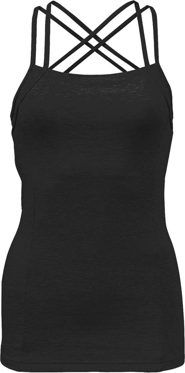Papillon Top Double Spaghetti Strap Ballettop - Maat M  - Vrouwen - zwart