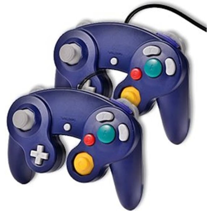 2 x Manette Pad Joystick filaire Pour Console Nintendo GameCube & Wii - Bleu