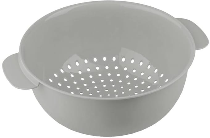 Molly Kunststof Zeef met Handvatten - 23,5 cm - Grijs