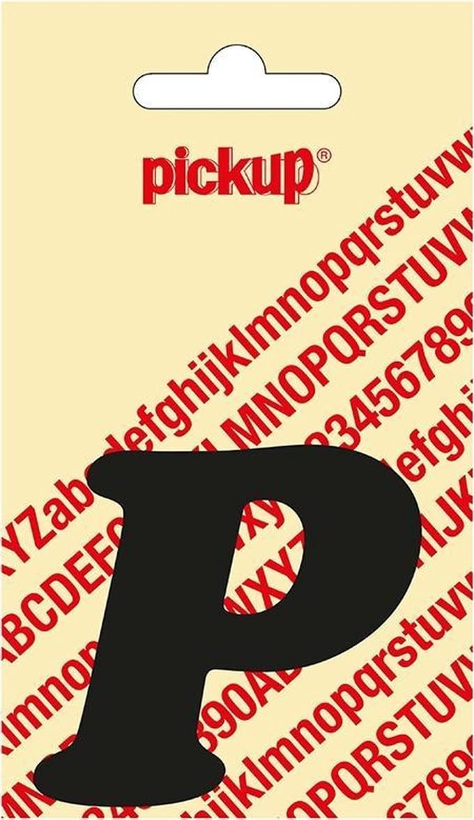 Pickup plakletter CooperBlack 60 mm - zwart P
