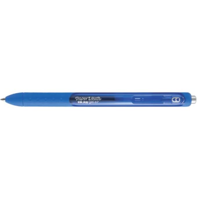 Paper Mate InkJoy Gel Retractable 0.7 mm M Blue 12-Tuck