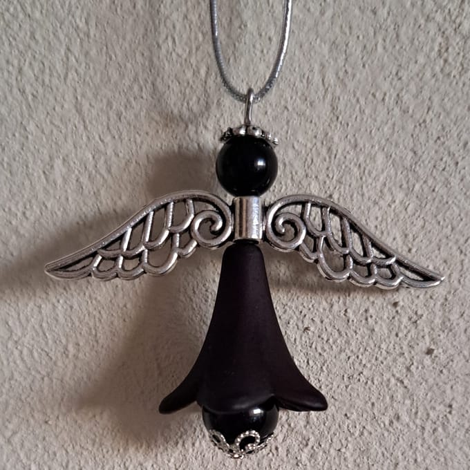 Kerstengel Boomversiering "Onyx"