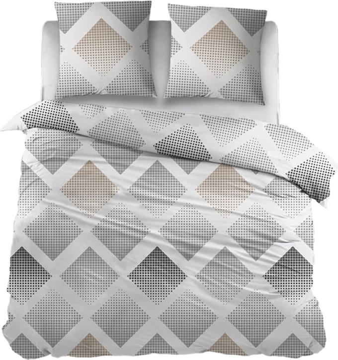 Snoozing Fieke Dekbedovertrek - Extra breed - 260x200/220 cm - Grijs