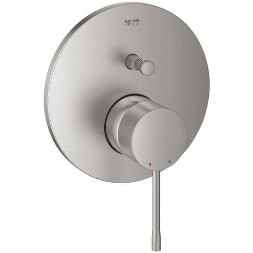 GROHE Essence inbouw douchekraan - Opbouwdeel - 2 uitgangen - RVS