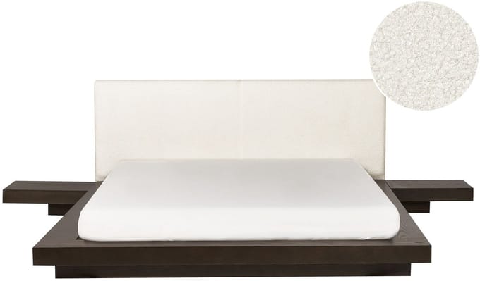 ZEN - Waterbed - Donkerhout - 160 x 200 cm - Bouclé