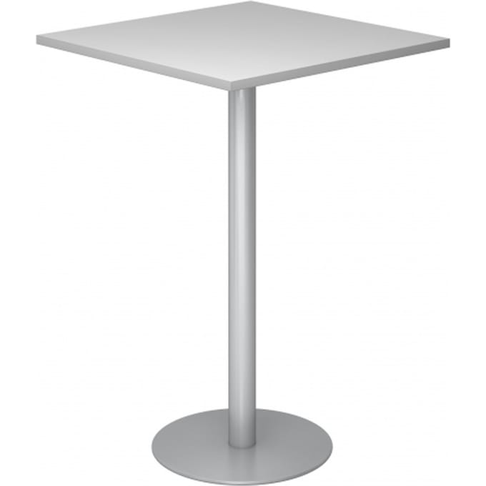 BISTRO H88Q S - Systeem conferentietafel Grijs 80 x 80 Zilver
