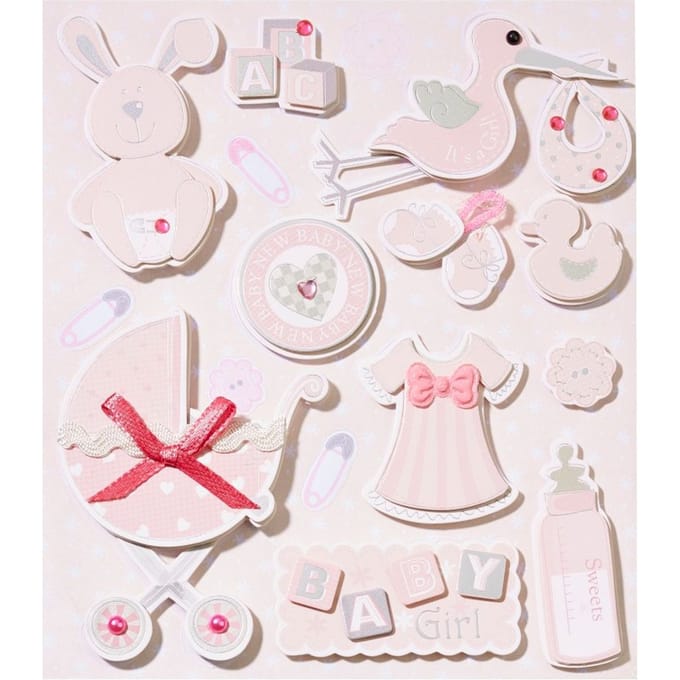 3D Sticker "Baby Girl II"