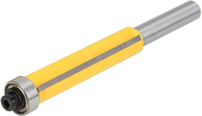 Set van 3 RVS Verticale Freesbits van 8mm voor Houtgravure en Precisiefrezen