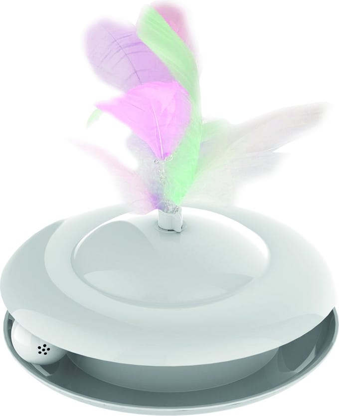 Mpets Speeltje Capella - Kattenspeelgoed - Ø12x8 cm Wit Interactief