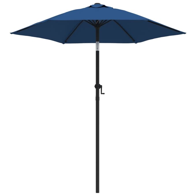 vidaXL - Parasol - 200x224 - cm - aluminium - blauw