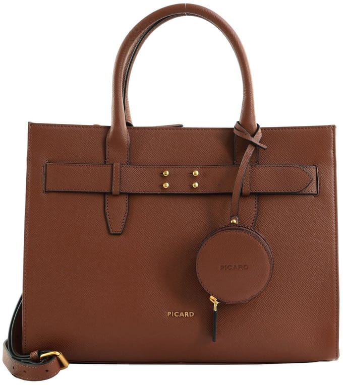 PICARD Leren shopper schoudertas Chic Way Shopper Cognac bruine