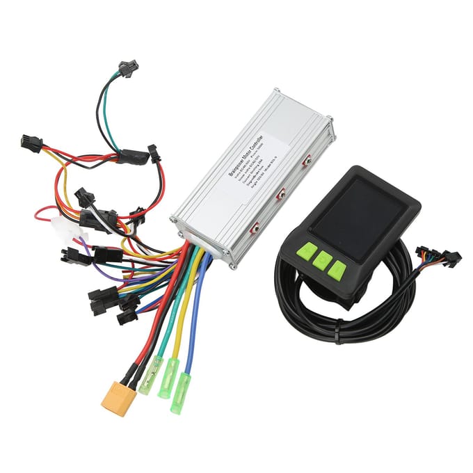 48V 60V 500W Elektrische Fiets Fiets Scooter Borstelloze DC Motor Controller 930 LCD Display Set gray