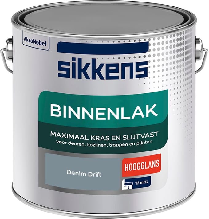Sikkens - Binnenlak Hoogglans - Denim Drift - Mengverf - 2,5 L