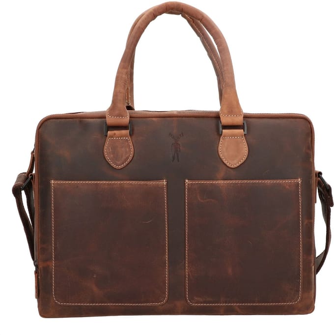 Jack Kinsky Baltimore 7 aktetas leer 39 cm - cm ( Zoll) - cognac