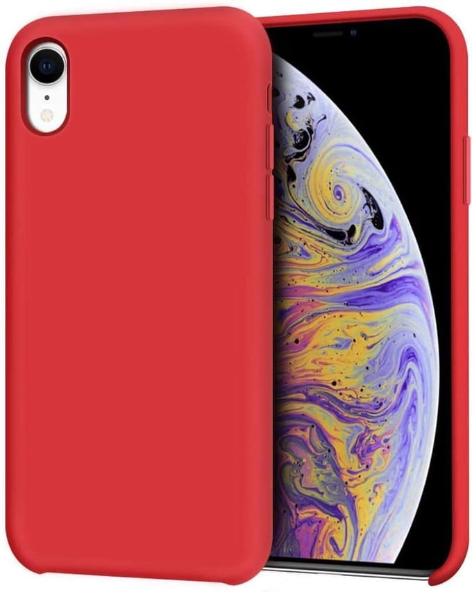 Siliconen Hoesje Backcover Geschikt voor iPhone XR - Rood
