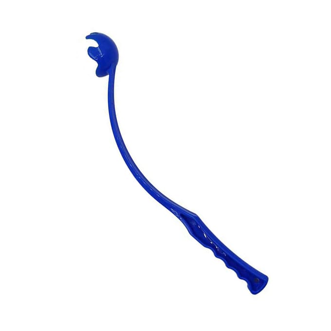 Handmatige Hondenbal Werper met Bal Ergonomisch Handvat Interactieve Hondentennisbal Werper voor Buiten blauw