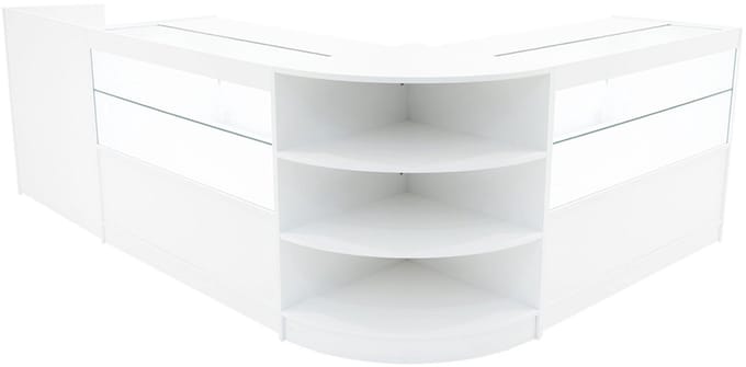 Eclipse led winkel toonbank set - wit - lm60/tb60/2xc1200 - led