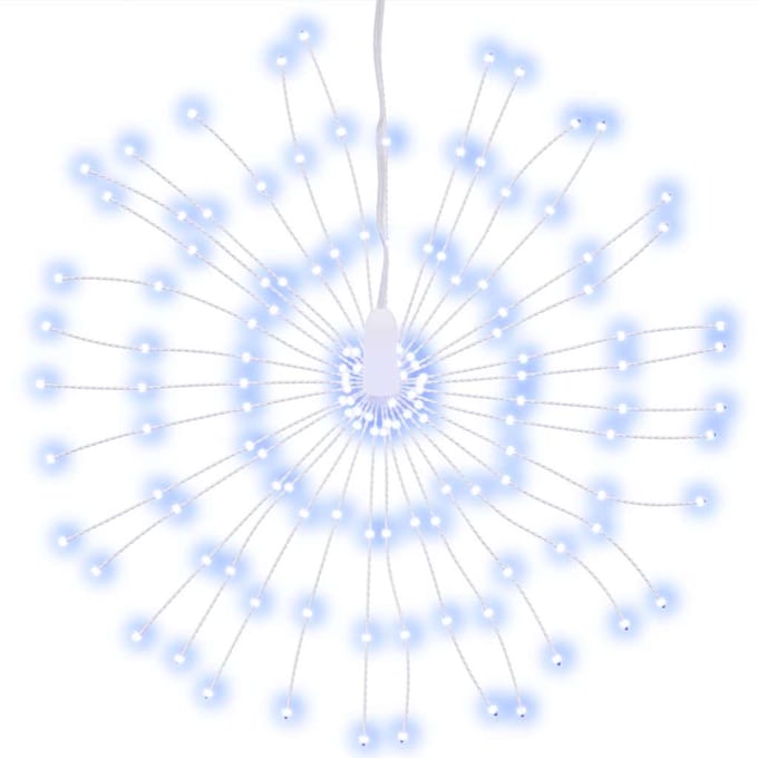 vidaXL - Kerstverlichting - vuurwerk - 140 - koudwitte - LED's - 17 - cm