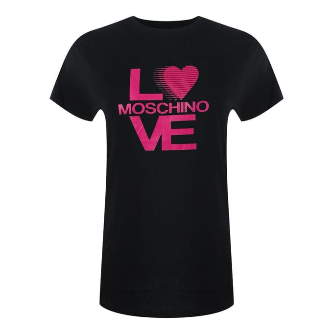 Love Moschino Dames/Dames Logo T-Shirt (Zwart)