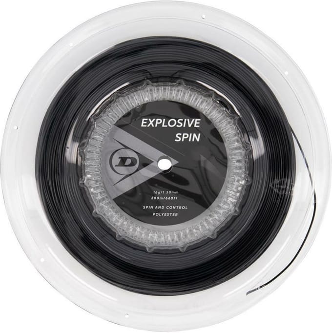 Dunlop Tennissnaar Explosive Spin 16G 200m Zwart