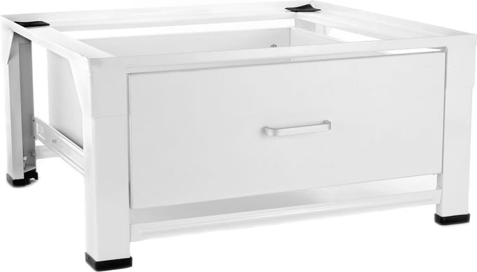 Stevige wasmachine verhoger Bas, gelast en verstelbaar model met houte
