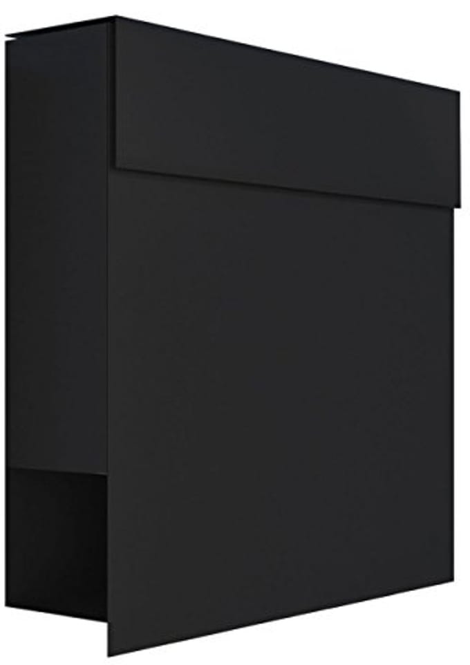 Muurbrievenbus met Krantenvak – Modern Design in Zwart
