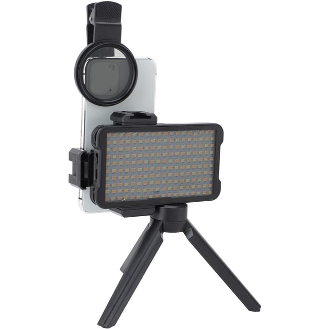 Verminder Gereflecteerd Tattoo Invullicht met 52mm CPL Lensfilter Draadloos Oplaadbaar 2400K-6400K gray