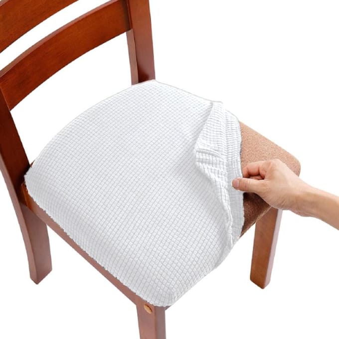 Stretch Jacquard Eetkamerstoel Stoelhoezen Afneembare Wasbare Elastische Gestoffeerde Eetkamerstoel Kussenhoes