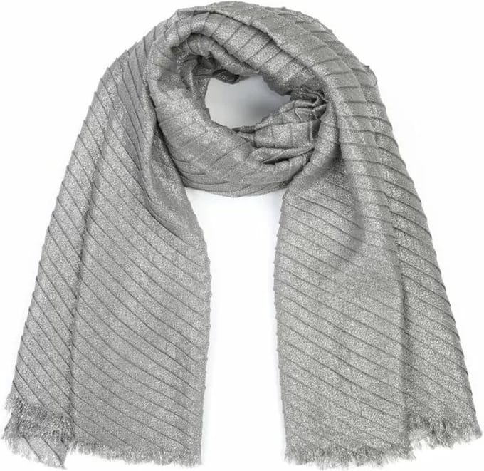 Bijoutheek Sjaal (Fashion) Glitters L Grey Silver