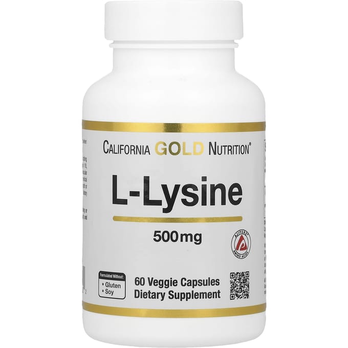 L-Lysine, 500 Mg, 60 Vegetarische Capsules