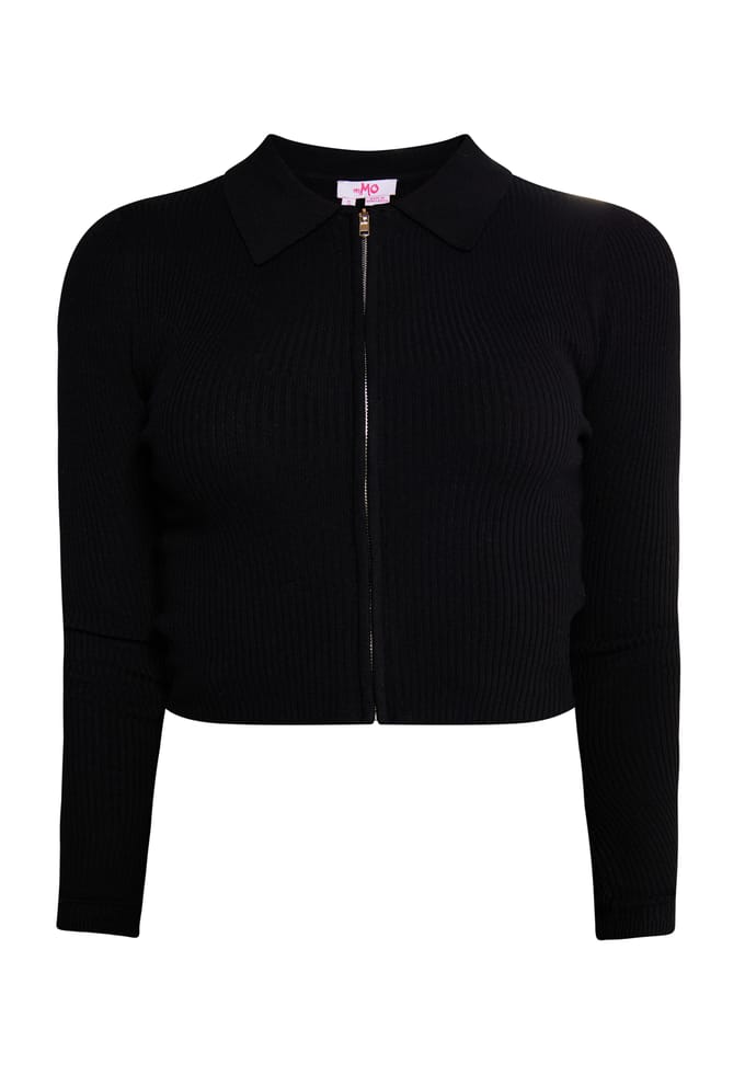 Mymo Kort vest Dames zwart