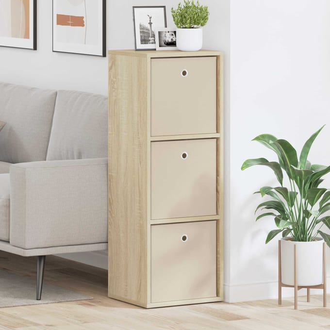 vidaXL - Dressoir - met - lade - Sonoma - Eik - 35 - x - 32 - x - 99,5 - cm