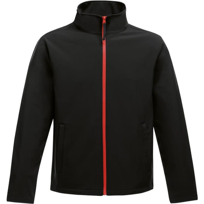 Regatta Opmerkelijk Heren Ablaze Afdrukbaar Soft Shell-jasje (Zwart/Klassiek Rood)