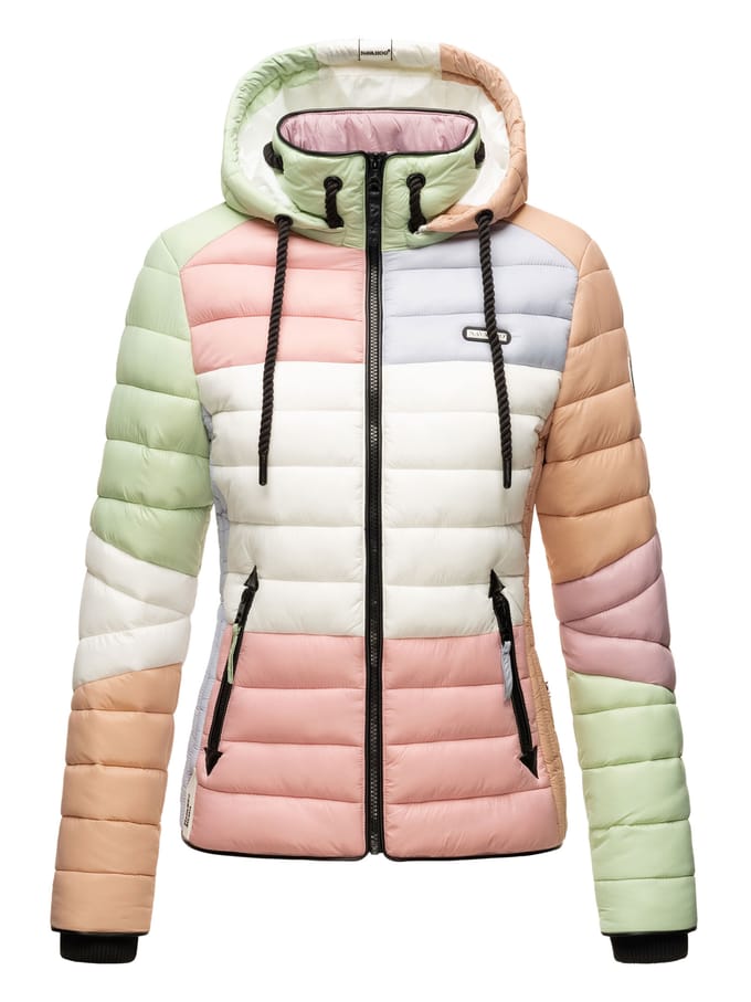 Navahoo Lulana Multikulti dames gewatteerde jas – Licht, kleurrijk & trendy