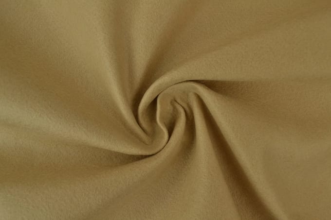 Vilt stof - 1mm dik vilt - 1 meter - Per meter - Donker beige