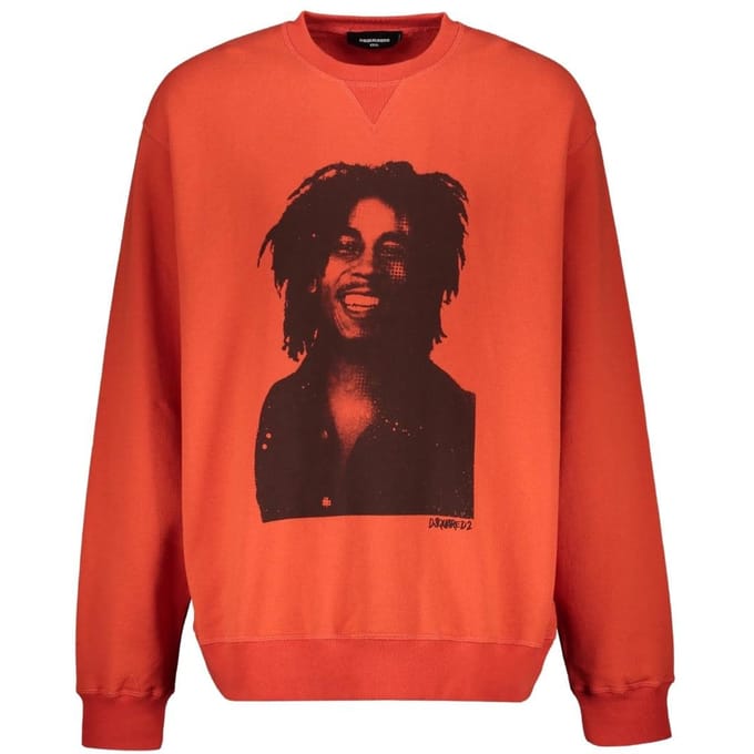 DSquared2 Heren Bob Marley Cool Fit Sweatshirt (Rood)