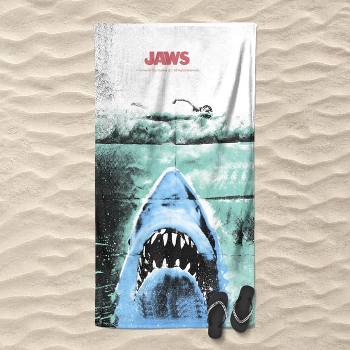 Jaws Iconic Image Beach Towel