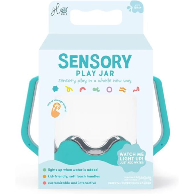 Glo Pals sensory play jar blauw 18 mnd+