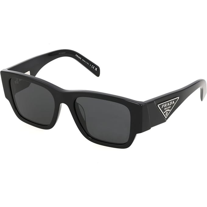 Prada Casual Comfortabel Minimalistisch Vierkante Zonnebril Unisex Zonnebril PR10ZS1AB5S0 Basic Packaging-Eyeglass Case+Box,55 gray