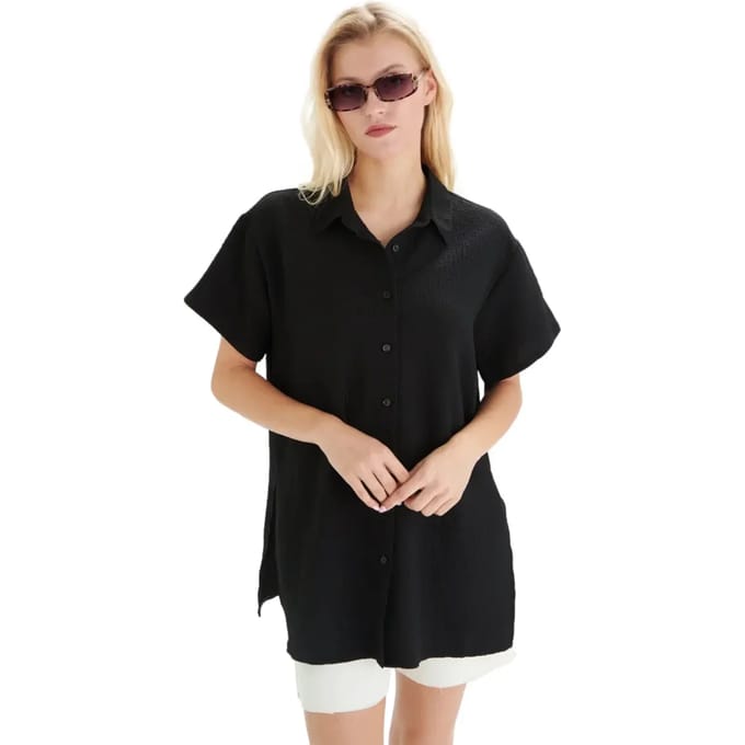 Textured Blouse Dames 24 Colours