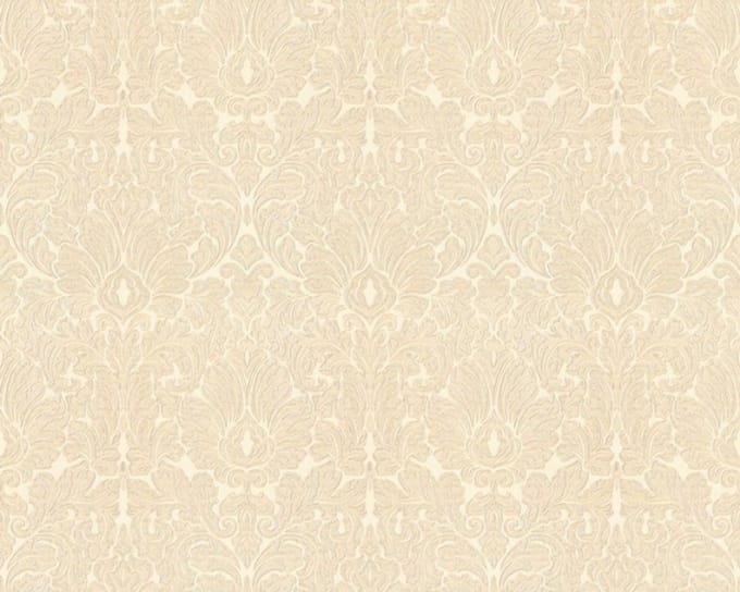 BAROK BEHANG CREME LICHTGOUD ORNAMENTEN DUBBELBREED 33320-1