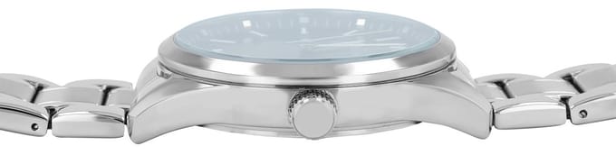 JUST WATCH herenhorloge roestvrij staal zilver, datumweergave
