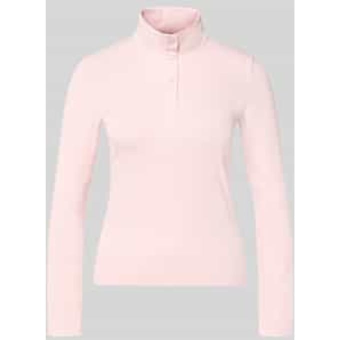 Slim fit shirt met lange mouwen van katoenmix