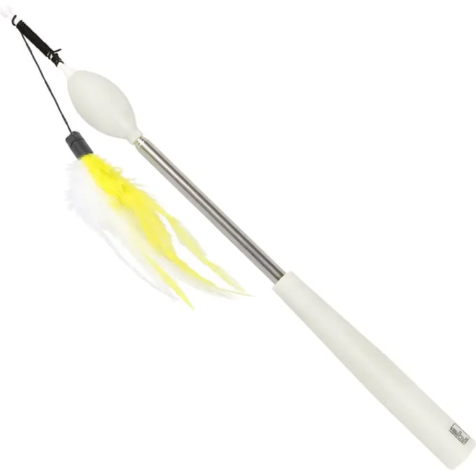 Ebi - Speelgoed Voor Dieren - Kat - Telescopische Hengel 75x2x2cm Wit - 1st